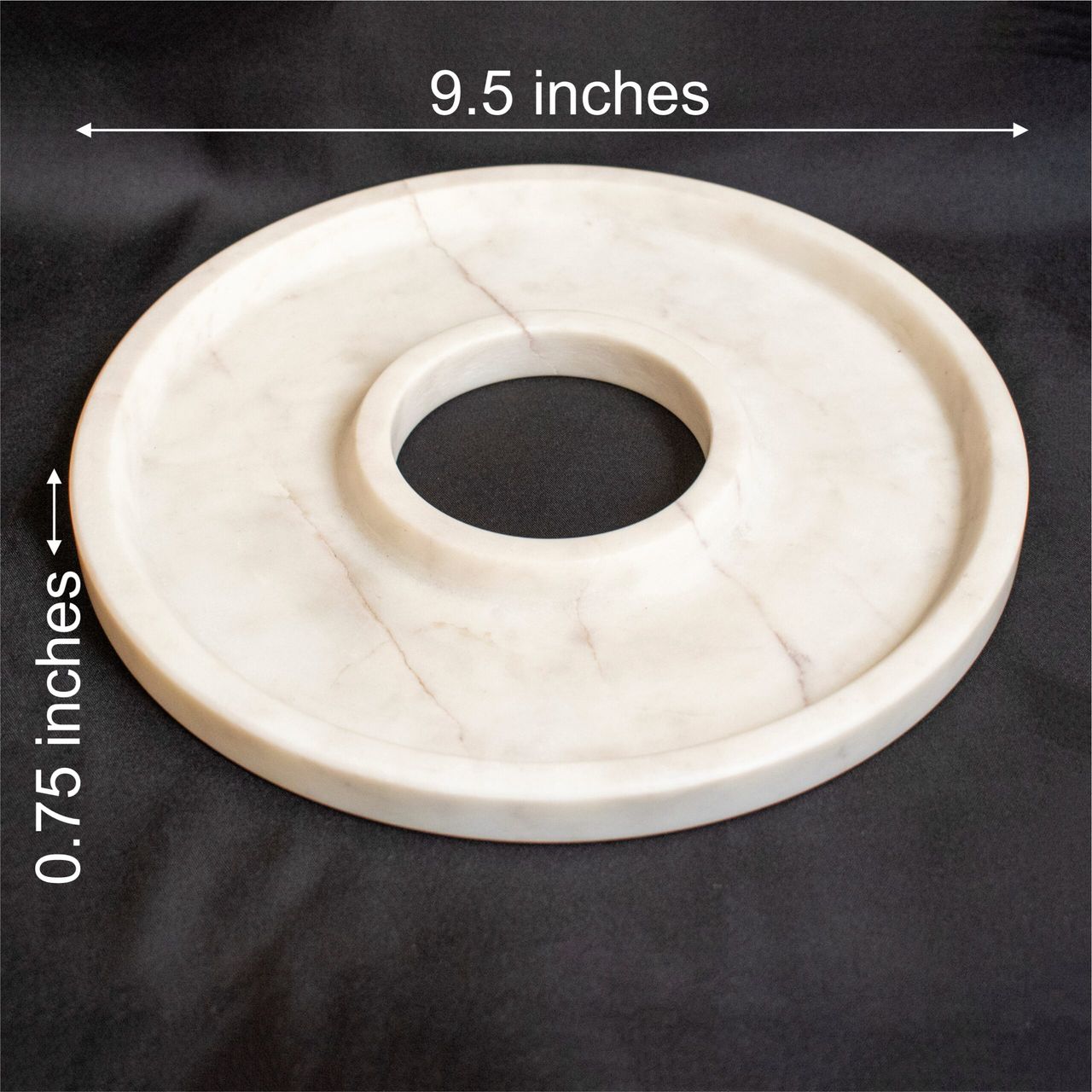 Marble Concentric Platter Byora Homes White White Indian Marble