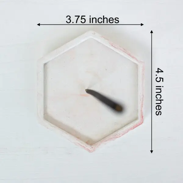 Hexad Incense Stick Holder | Byora Homes | Mauve | Concrete - Image 3