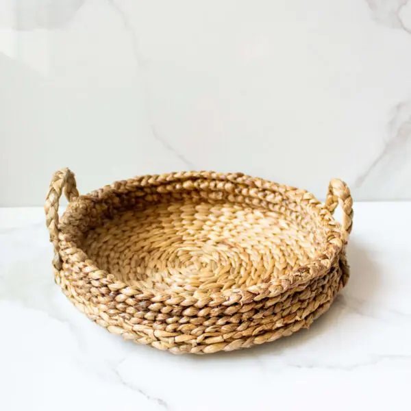 Handcrafted Woven Tray | Byora Homes | Water Hyacinth - Image 5