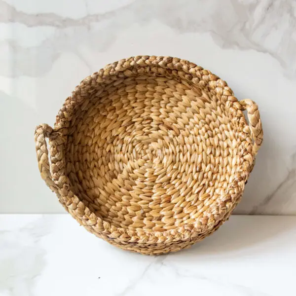 Handcrafted Woven Tray | Byora Homes | Water Hyacinth - Image 4