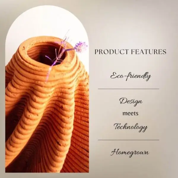 Terracotta Vase Brown and Twisted Vol. II | Byora Homes | Terracotta - Image 4