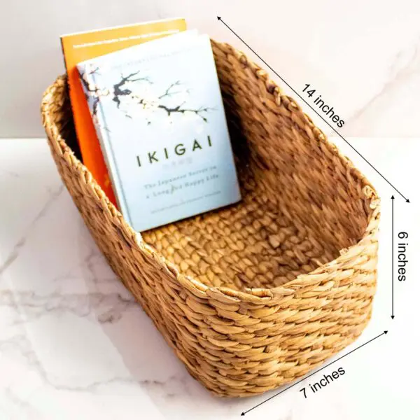 Elliptical Basket | Byora Homes | Brown | Water Hyacinth - Image 2