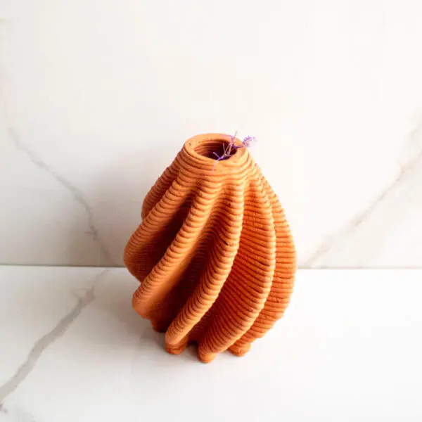 Terracotta Vase Brown and Twisted Vol. II | Byora Homes | Terracotta - Image 3