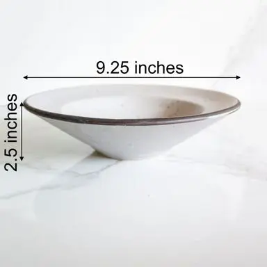 Dim Black Pasta Bowl | Byora Homes | Gray | Stoneware Ceramic - Image 2