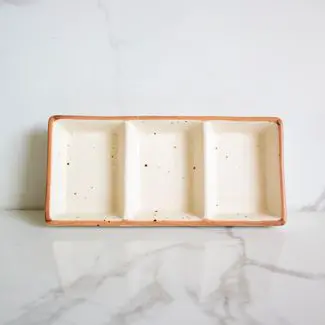 Caramel Dip Tray | Byora Homes | Beige | Stoneware Ceramic - Image 2
