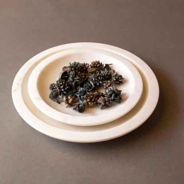 Mishmash Multipurpose Marble Plate | Byora Homes | White | White Indian Marble - Image 3