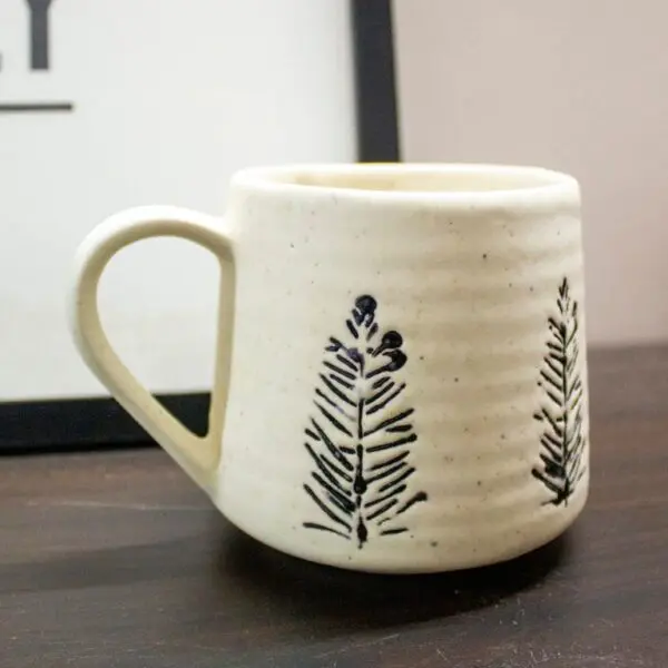Black and White Coffee Mug | Byora Homes | Black & White | Stoneware Ceramic - Image 3