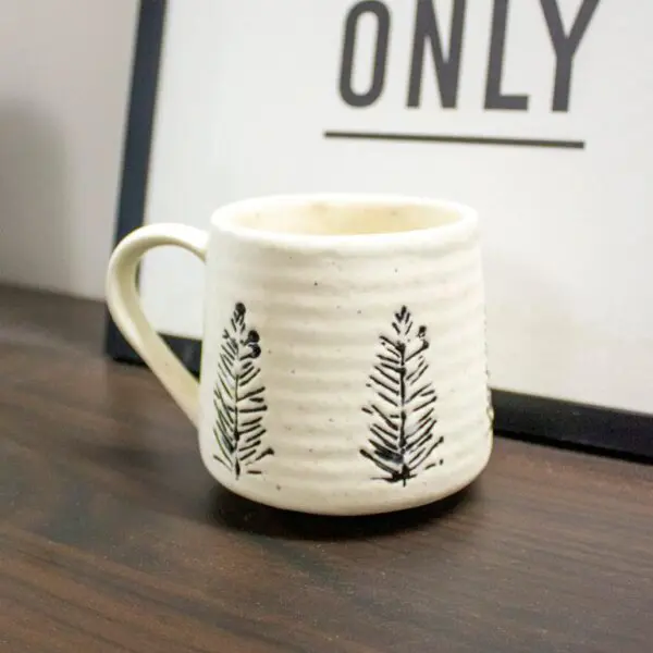 Black and White Coffee Mug | Byora Homes | Black & White | Stoneware Ceramic - Image 4