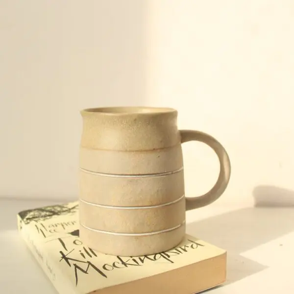 Sandy Coffee Mug | Byora Homes | Sand Brown | Stoneware Ceramic - Image 4