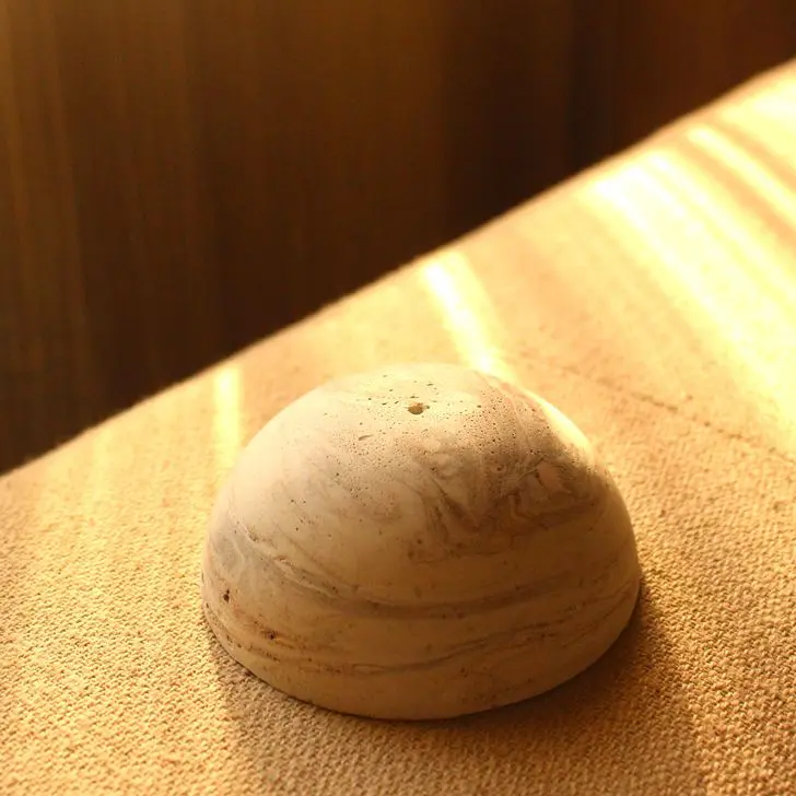 Semi Marbling Incense Stick Holder | Byora Homes | Blue | Mauve | Brown | Green | Yellow | Concrete