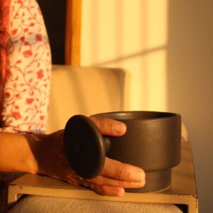 The Bold Mug | Byora Homes | Charcoal Black | Stoneware Ceramic