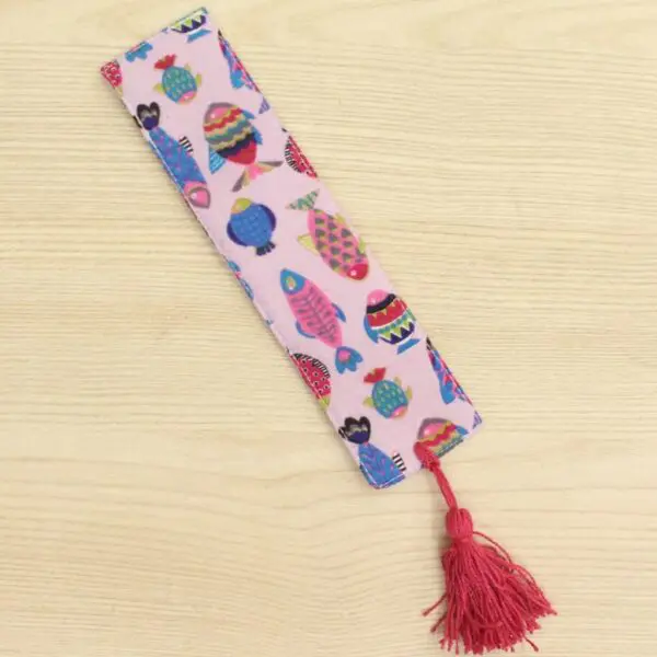 Underwater Print Textile Bookmark | Multi-color