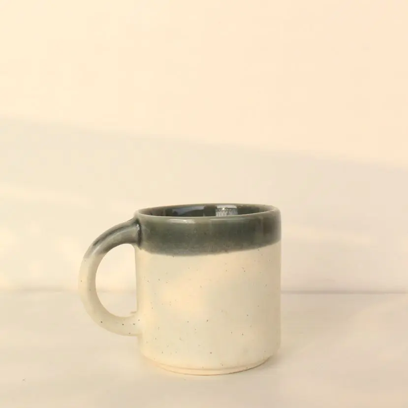 The Charcoal Halo Mug | Byora Homes | Black & White | Stoneware Ceramic