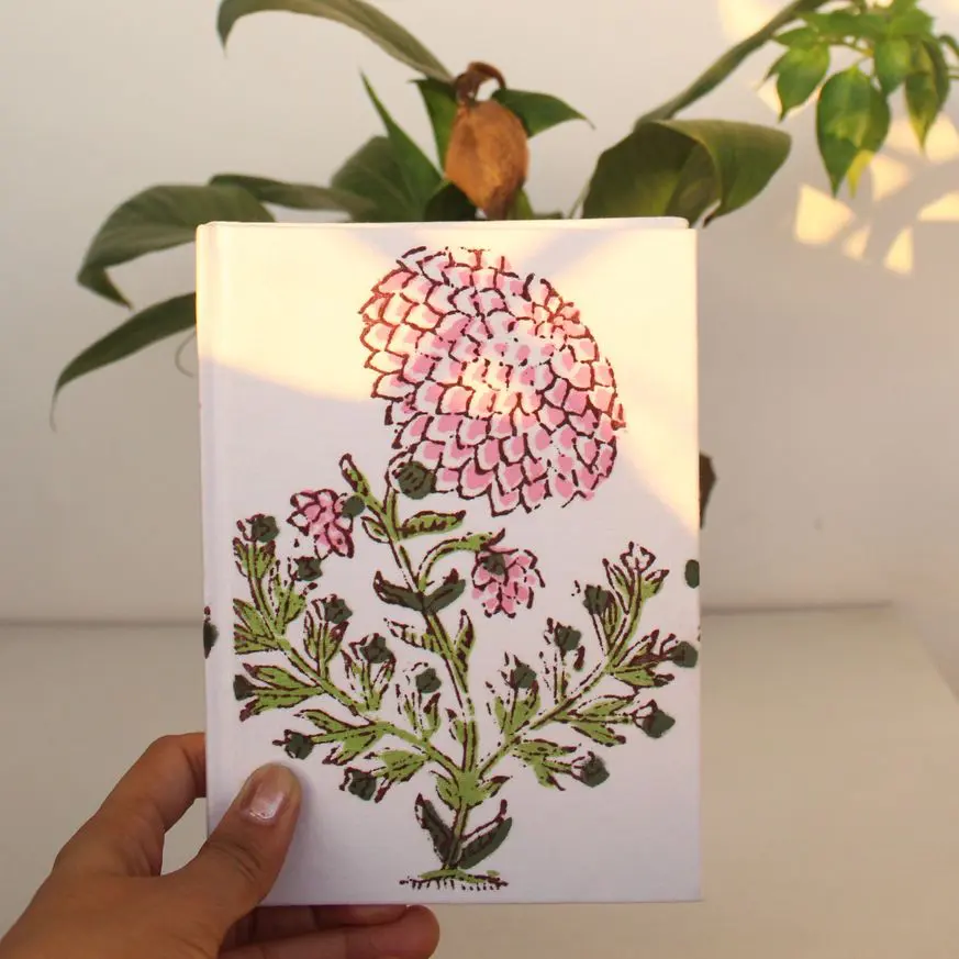The Dahlia Print Textile Diary | White & Pink