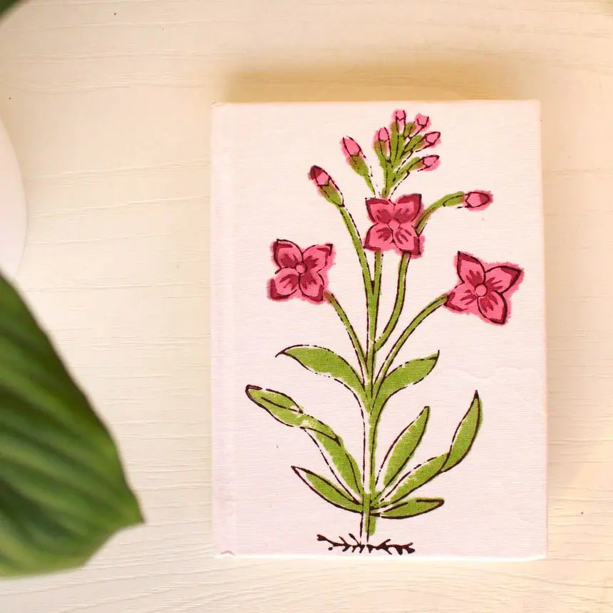 The Orchids Print Textile Diary | Black