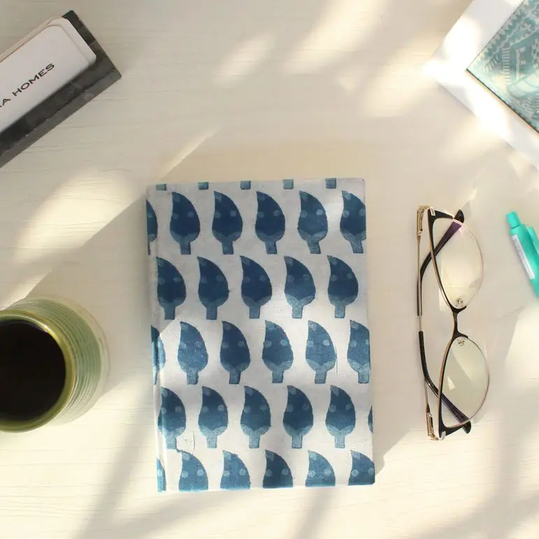 Paisley Indigo Print Textile Diary | Indigo