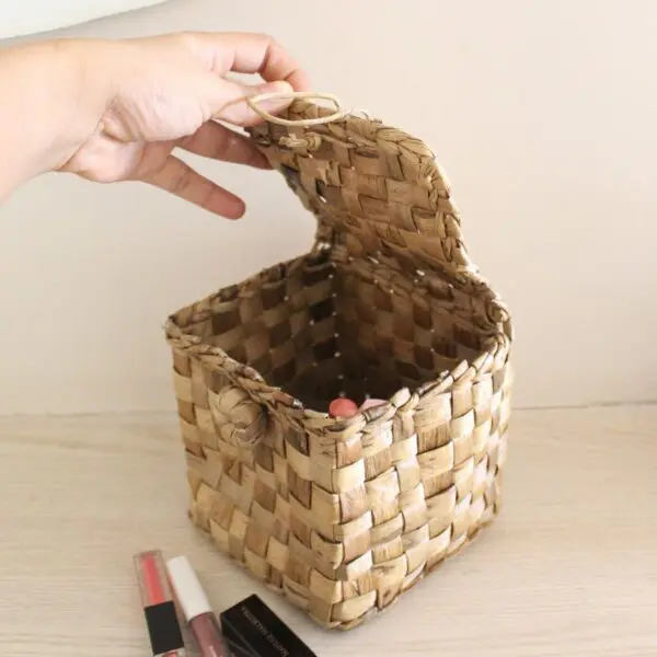 Jewelry Box Basket | Byora Homes | Brown | Water Hyacinth - Image 3