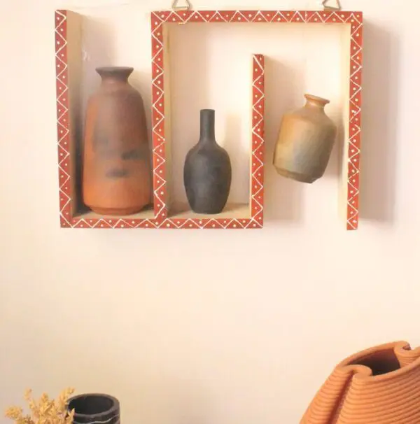 Puzzle Terra Wall Decor | Byora Homes | Wood and Terracotta