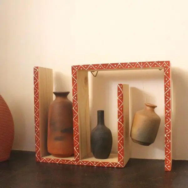 Puzzle Terra Wall Decor | Byora Homes | Wood and Terracotta - Image 5