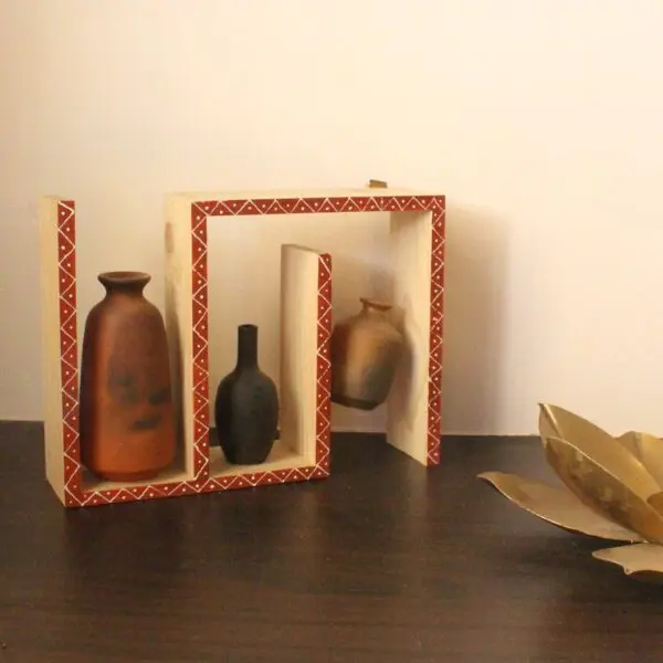 Puzzle Terra Wall Decor | Byora Homes | Wood and Terracotta - Image 4