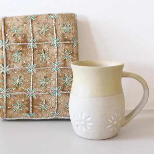 Earthy Sandy Mug | Byora Homes | Sand Brown | Stoneware Ceramic - Image 4