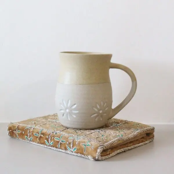 Earthy Sandy Mug | Byora Homes | Sand Brown | Stoneware Ceramic - Image 3