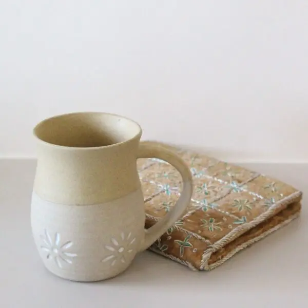 Earthy Sandy Mug | Byora Homes | Sand Brown | Stoneware Ceramic - Image 2