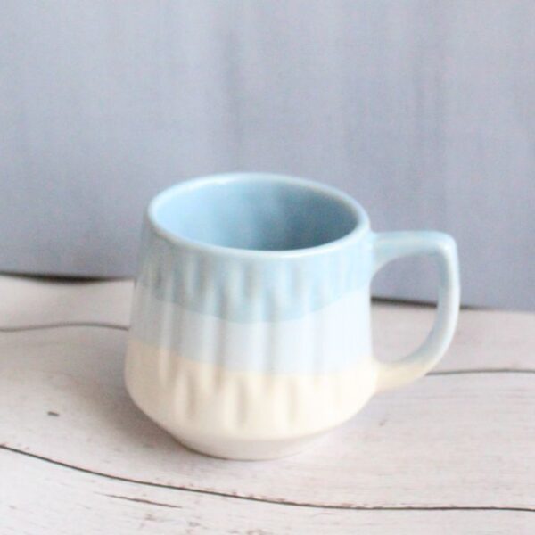 Icy Blue Mini Mug | Byora Homes | Blue | Stoneware Ceramic - Image 4