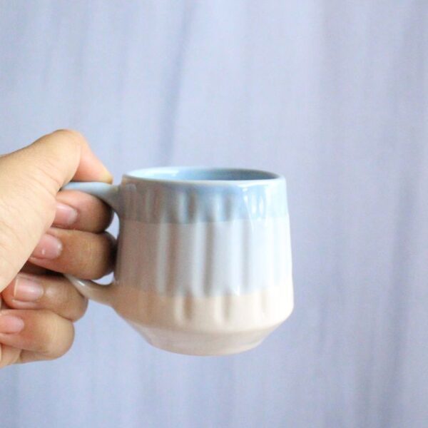 Icy Blue Mini Mug | Byora Homes | Blue | Stoneware Ceramic