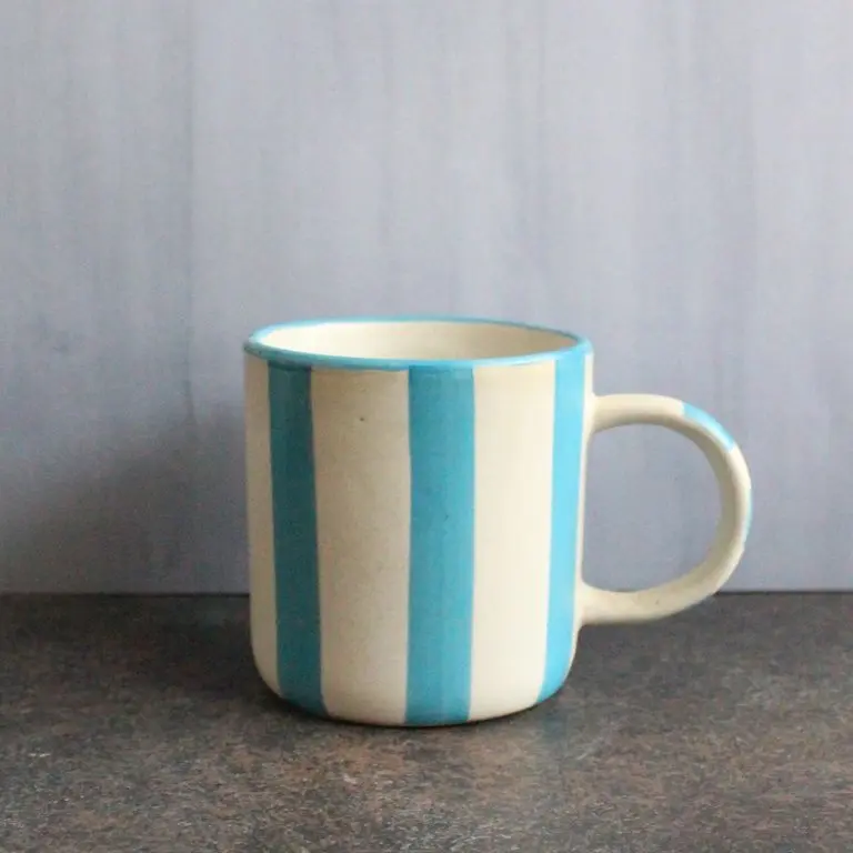 Blues and Whites Coffee Mug | Byora Homes | Blue & White | Stoneware Ceramic