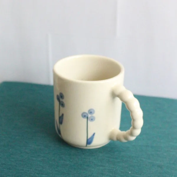 Blueberry Mug | Byora Homes | Blue & Beige | Stoneware Ceramic - Image 3