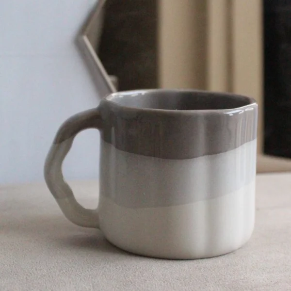 Grey Ombre Mini Mug | Byora Homes | Grey | Stoneware Ceramic - Image 5