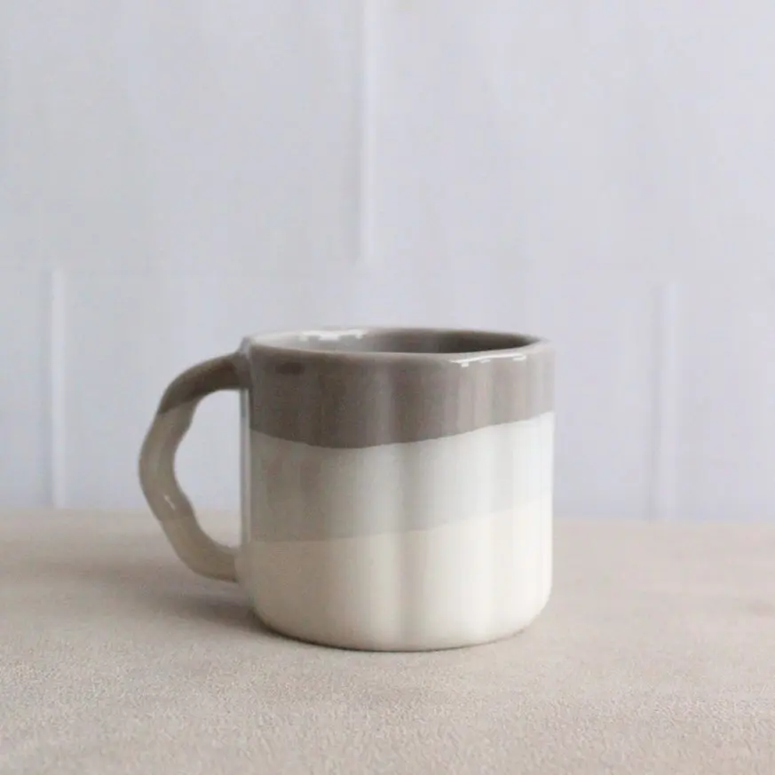 Grey Ombre Mini Mug | Byora Homes | Grey | Stoneware Ceramic