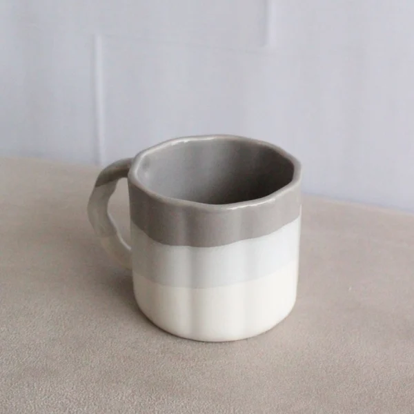 Grey Ombre Mini Mug | Byora Homes | Grey | Stoneware Ceramic - Image 3