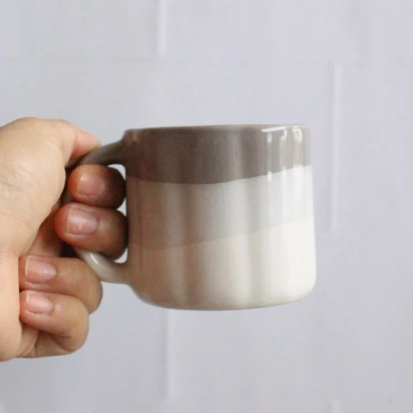 Grey Ombre Mini Mug | Byora Homes | Grey | Stoneware Ceramic - Image 2