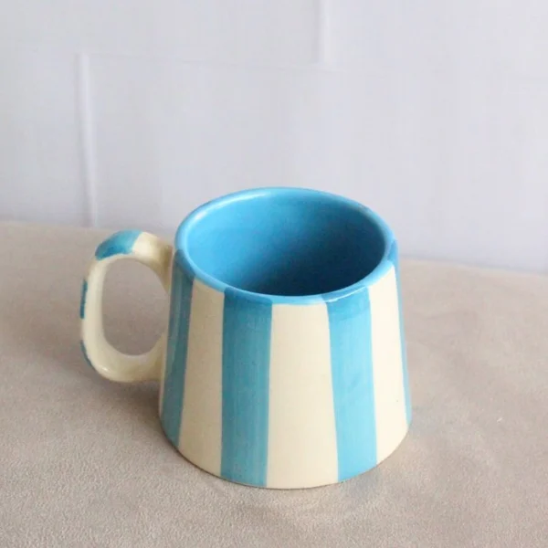 Blues and Whites Mug | Byora Homes | Blue & White | Stoneware Ceramic - Image 2