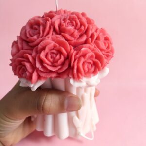 Rose Bouquet Soy Candle | Byora Homes | Pink & Red | Soy Wax