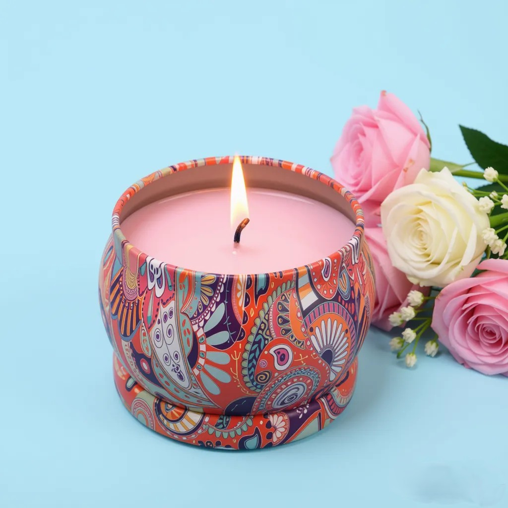 Tin-Tin Soy wax Candle | Byora Homes | Multicolored | Soy Wax