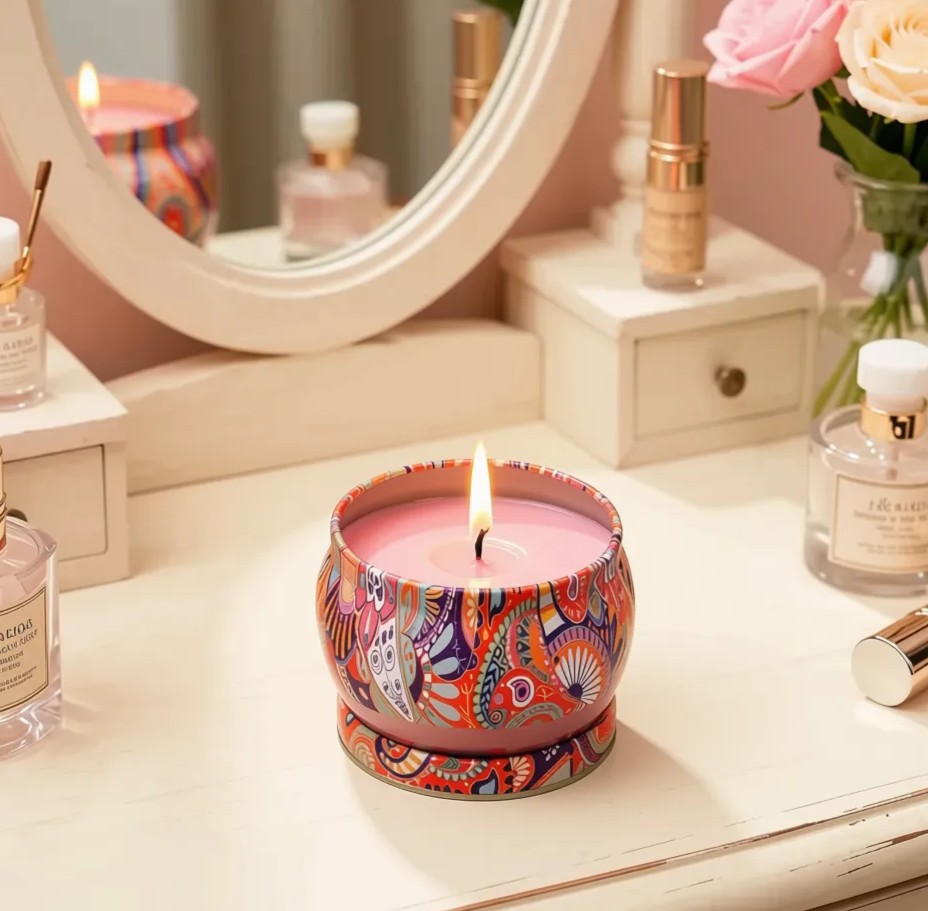 Tin-Tin Soy wax Candle | Byora Homes | Multicolored | Soy Wax - Image 2