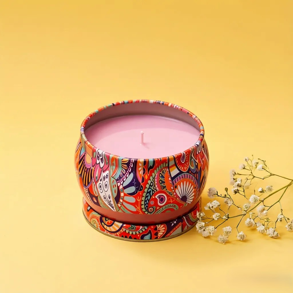 Tin-Tin Soy wax Candle | Byora Homes | Multicolored | Soy Wax - Image 3