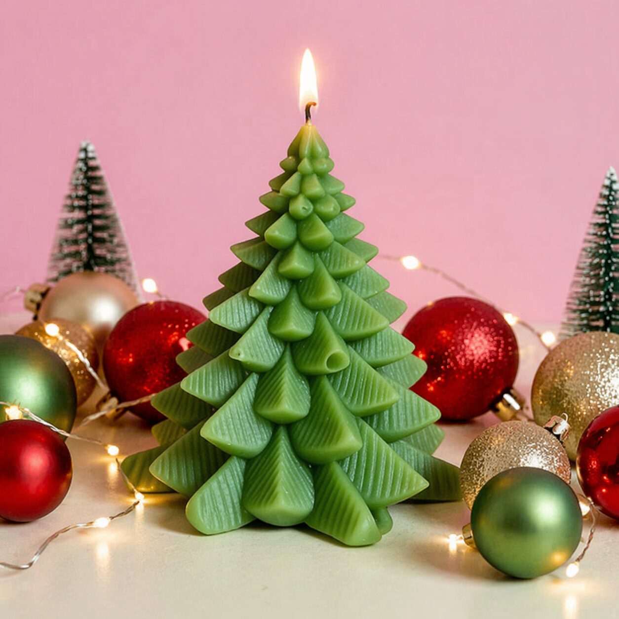 Christmassy Soy Wax Candle | Byora Homes | Green | Soy Wax