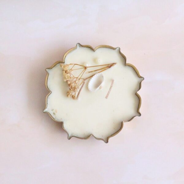 Twilight Candle | Byora Homes | Beige & Gold | Soy Wax - Image 5