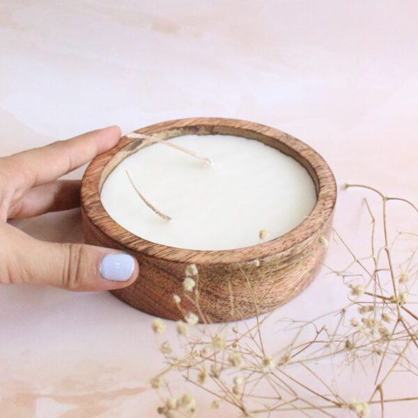Wood & Wicks Candle | Byora Homes | Beige & Brown | Soy Wax - Image 4