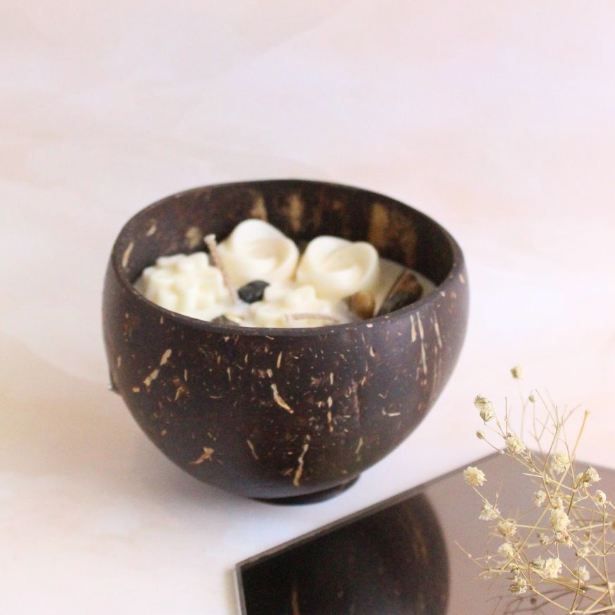 Burn Baby Burn Candle | Byora Homes | Beige & Brown | Soy Wax