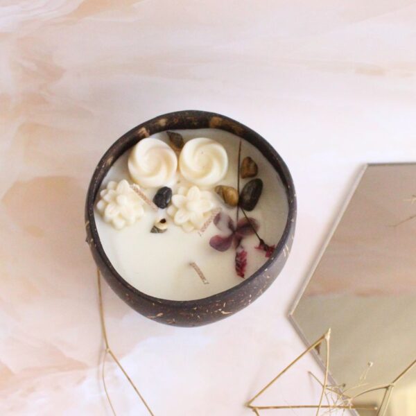 Burn Baby Burn Candle | Byora Homes | Beige & Brown | Soy Wax - Image 2