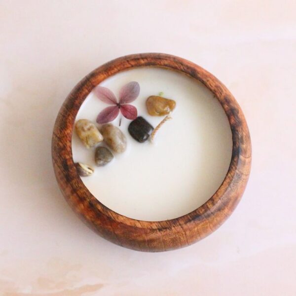 Serenity Scents Candle | Byora Homes | Brown & Beige | Soy Wax - Image 3