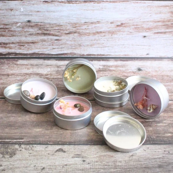 Tiny Tin Tots Candle | Byora Homes | Multicolored | Soy Wax - Image 2
