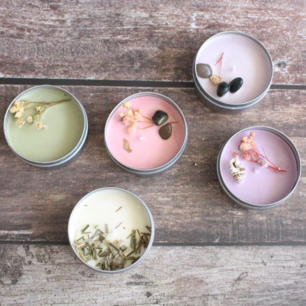 Tiny Tin Tots Candle | Byora Homes | Multicolored | Soy Wax