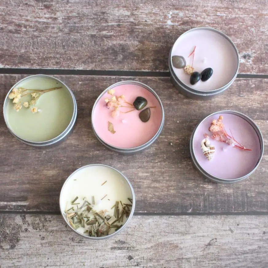 Tiny Tin Tots Candle | Byora Homes | Multicolored | Soy Wax