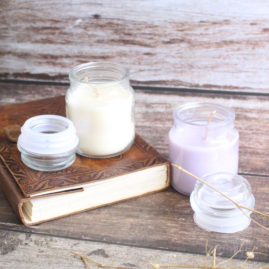 Go for Glow Candle | Byora Homes | Beige & Lavender | Soy Wax